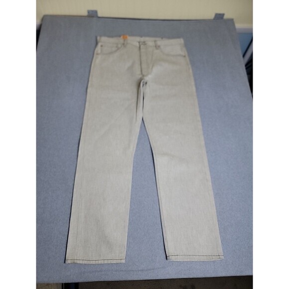 Levis Mens 501 Jeans 40x34 Straight Gray Shrink Fit Button Fly High Rise Cotton - Picture 5 of 16